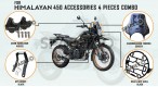 Fit For Royal Enfield New Himalayan 450 Accessories 4 Pcs Combo Pack - SPAREZO